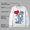 Powder Blue 9s DopeSkill Sweatshirt Love Sick Graphic