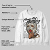 Reverse Metallic 5s DopeSkill Sweatshirt Never Stop Hustling Graphic