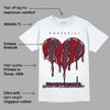 Burgundy 5s DopeSkill T-Shirt Juneteenth Heart Graphic