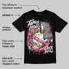 White Fluo Pink DopeSkill T-Shirt Takin No L's Graphic