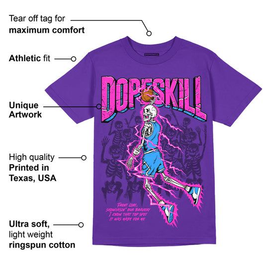 PURPLE Collection DopeSkill Purple T-shirt Thunder Dunk Graphic