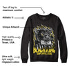 Yellow Snakeskin 11s DopeSkill Sweatshirt Black King Graphic