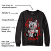 Black Cement 2s DopeSkill Sweatshirt Smile Through The Pain Graphic