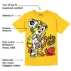 Vivid Sulfur 4s DopeSkill Yellow T-shirt Broken Heart Graphic