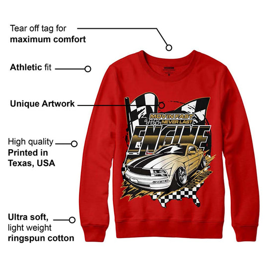 Red Collection DopeSkill Red Sweatshirt ENGINE Tshirt Graphic