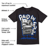 AJ 5 Racer Blue DopeSkill T-Shirt Paid In Full Graphic