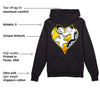 Yellow Ochre 6s DopeSkill Hoodie Sweatshirt Heart Jordan 6 Graphic