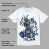 Midnight Navy 3s DopeSkill T-Shirt Smile Through The Pain Graphic