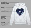 Georgetown 5s DopeSkill Hoodie Sweatshirt Heart AJ 5 Graphic