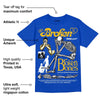 Royal Blue Collection DopeSkill Royal Blue T-shirt Broken Bones Graphic