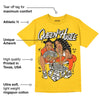 Vivid Sulfur 4s DopeSkill Yellow T-shirt Queen Of Hustle Graphic