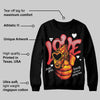Black and White Collection DopeSkill Sweatshirt Love Shot Graphic