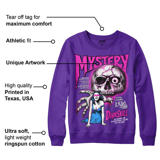 Court Purple 13s DopeSkill Purple Sweatshirt Mystery Ghostly Grasp Graphic