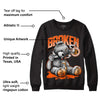 Brilliant Orange 12s DopeSkill Sweatshirt Sick Bear Graphic