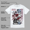 Burgundy 5s DopeSkill T-Shirt Side Hustle Graphic