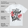 Black Cat 3s DopeSkill T-Shirt No Money No Love Typo Graphic