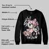 Rust Pink 1s 2025 DopeSkill Sweatshirt Smile Through The Pain Graphic