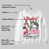 Fire Red “Black Tongue” 5s DopeSkill Sweatshirt Broken Bones Graphic