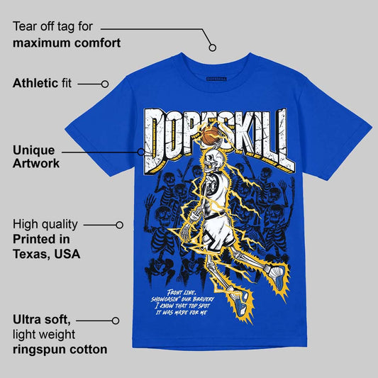 Blueberry 12s DopeSkill Royal T-shirt Thunder Dunk Graphic