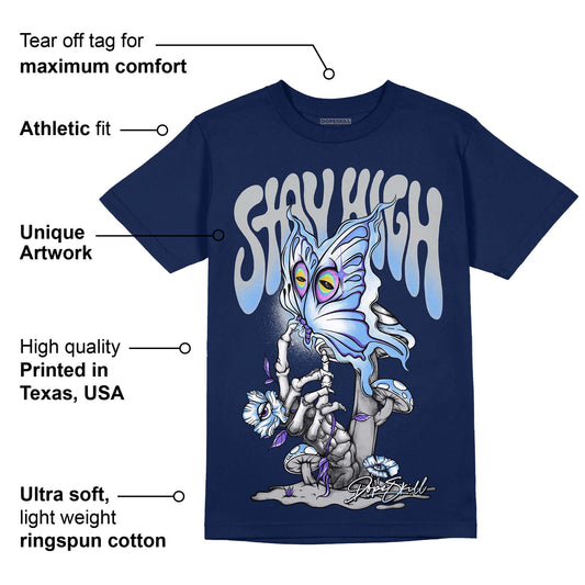 Midnight Navy 5s DopeSkill Navy T-Shirt Stay High Graphic