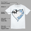 Powder Blue 9s DopeSkill T-Shirt Heart Jordan 9 Graphic