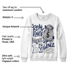 AJ Spizike White Obsidian DopeSkill Sweatshirt Real Ones Move In Silence Graphic