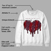 Burgundy 5s DopeSkill Sweatshirt Slime Drip Heart Graphic