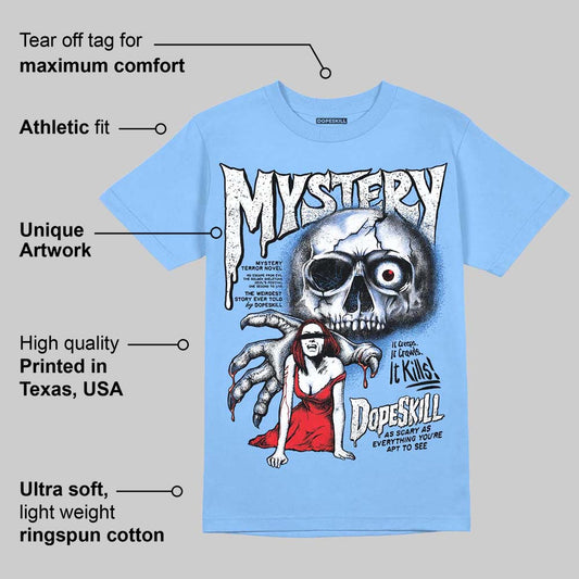 Knu Stack Vintage Satin Dream Blue DopeSkill Blue T-shirt Mystery Ghostly Grasp Graphic