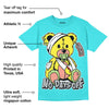 Cyan Burst 9060 DopeSkill Virtual Blue T-Shirt Hurt Bear Graphic