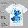 University Blue Toe 1s DopeSkill T-Shirt Smile Through The Pain Graphic