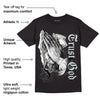 Black Cement 1s Low OG DopeSkill T-Shirt Trust God Graphic