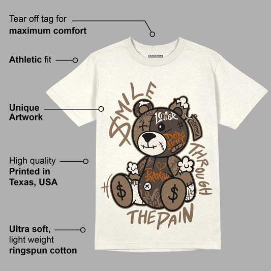 AJ 1 Low OG “Reverse Mocha” DopeSkill Sail T-shirt Smile Through The Pain Graphic