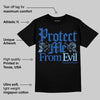 Foamposite One Dark Neon Royal DopeSkill T-Shirt Protect Me From Evil Graphic