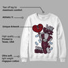 Burgundy 5s DopeSkill Sweatshirt Love Sick Graphic