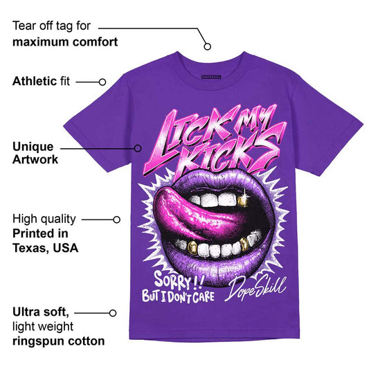 PURPLE Collection DopeSkill Purple T-shirt Lick My Kicks Graphic