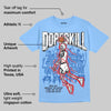 Knu Stack Vintage Satin Dream Blue DopeSkill Blue T-shirt Thunder Dunk Graphic