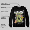 Luminous Green 5s DopeSkill Sweatshirt Money Bag Coming Up Graphic