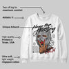 White Cement 4s DopeSkill Sweatshirt Never Stop Hustling Graphic