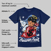 Midnight Navy 1s DopeSkill Navy T-shirt Heaven Sent Graphic