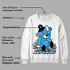 University Blue Toe 1s DopeSkill Sweatshirt MOMM Bear Graphic