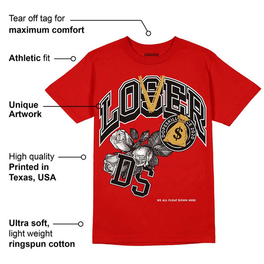 Red Collection DopeSkill Red T-shirt Loser Lover Graphic