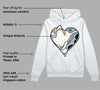 Blue Grey 13s DopeSkill Hoodie Sweatshirt Heart Jordan 13 Graphic