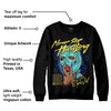 Aqua 5s DopeSkill Sweatshirt Never Stop Hustling Graphic