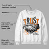 Dunk Low Magma Orange DopeSkill Sweatshirt Trust No One Graphic