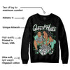 Green Glow 1s DopeSkill Sweatshirt Queen Of Hustle Graphic