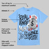 Knu Stack Vintage Satin Dream Blue DopeSkill Blue T-shirt Real Ones Move In Silence Graphic