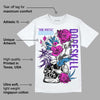 Dunk Purple Championship Court White DopeSkill T-Shirt Side Hustle Graphic