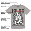 Grey Collection DopeSkill Grey T-shirt Real Lover Graphic