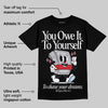 Black Metallic Reimagined 5s DopeSkill T-Shirt Owe It To Yourself Graphic