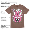 Dunk Smokey Mauve Playful Pink White Brown DopeSkill Brown Savana T-shirt New Double Bear Graphic